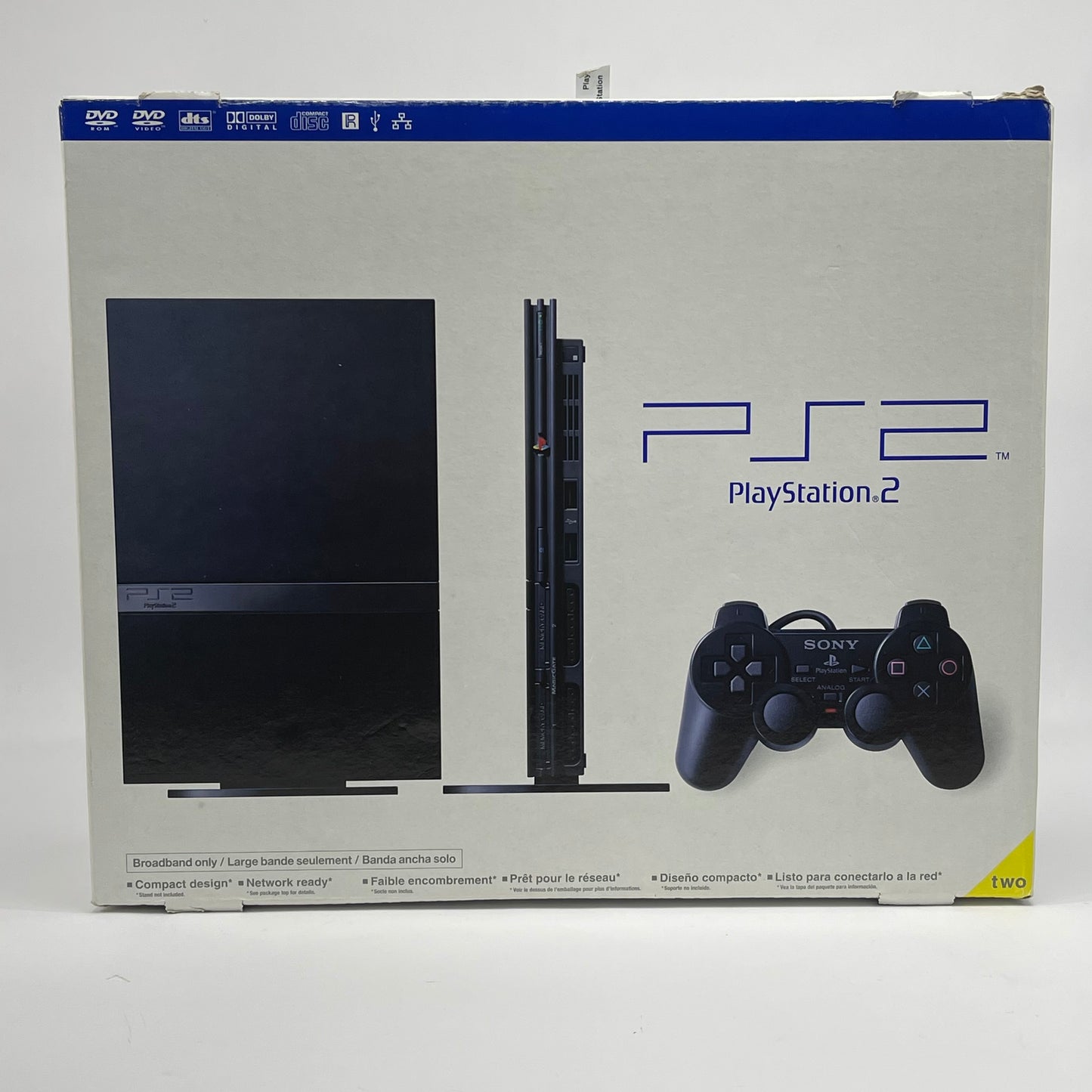 Sony PlayStation 2 Slim PS2 Black Console Gaming System SCPH-75001