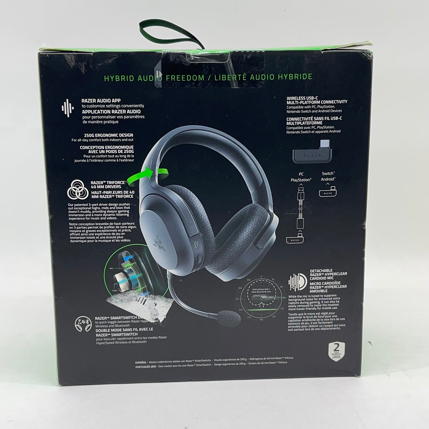 New Razer Barracuda X 2022 Edition Wireless Gaming Headset RZ04-04430100-R3U1