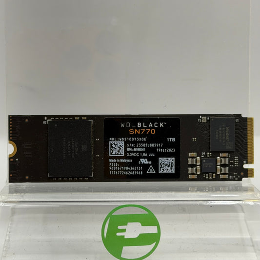 Western Digital WD 2280mm BLACK SN770 1TB M.2 NVMe Gen 4.0 x 4 SSD WDS100T3XQE