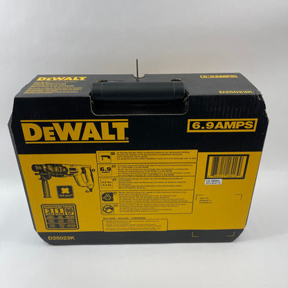 New DeWalt D25023K 120V 7/8" (22mm) Compact SDS Rotary Hammer Kit