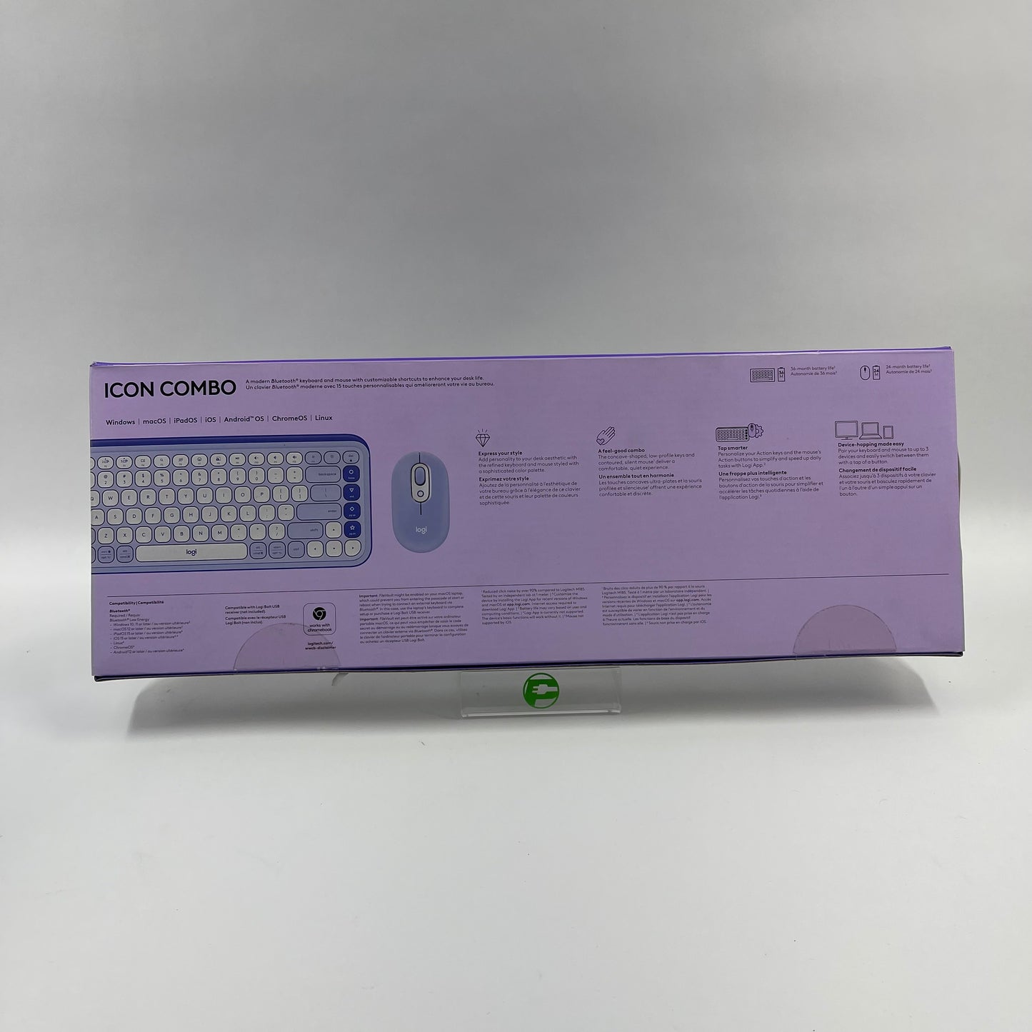 New Logitech Icon Combo White/Blue 920-013888 For PC and Mac