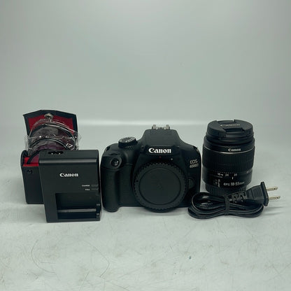 Canon EOS 4000D 18.0MP Digital SLR DSLR Camera w/EF-S 18-55mm f/3.5-5.6 III Lens