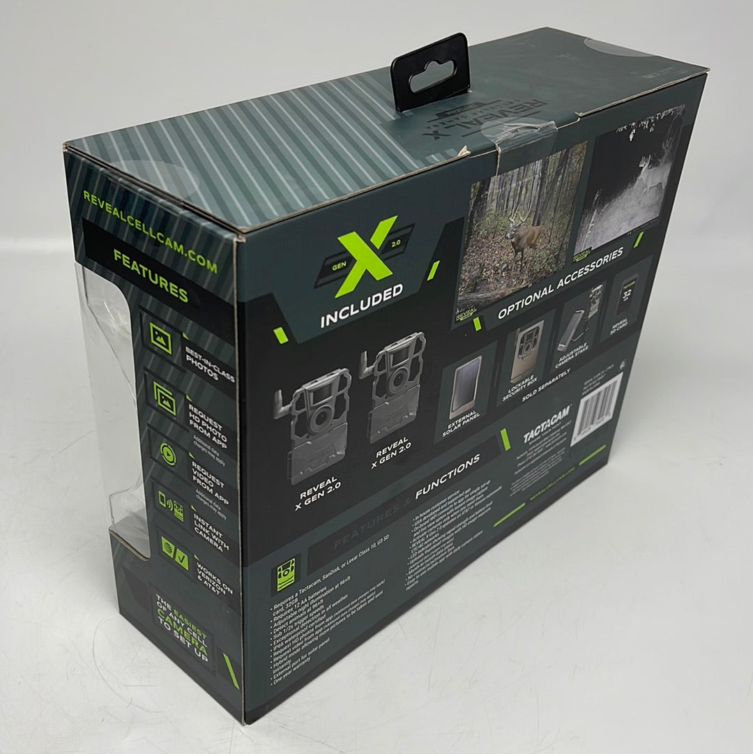 New Tactacam Reveal X Gen 2.0 Cellular Trail Camera RV-XG2-BNDL1