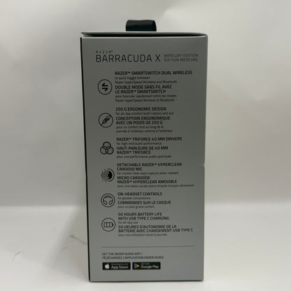 New Razer Barracuda X Mercury White RZ04-0443 Wireless Headset Multi-Platform