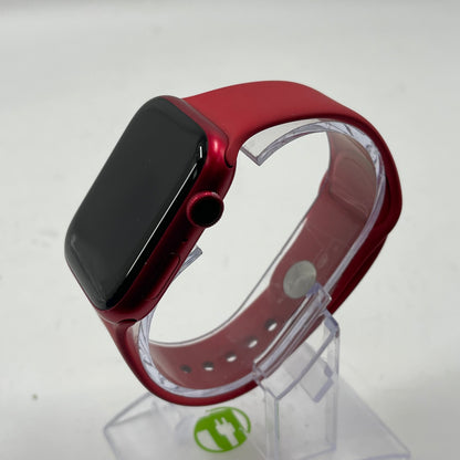 GPS Only Apple Watch Series 9 45MM Product Red Aluminum Red Sport Band A2980