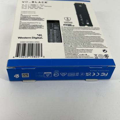 New Western Digital 2.5" WD_Black 1TB NVMe SSD SN850P