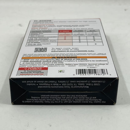 New Texas Instruments TI-30XIIS Fundamental 2-Line Scientific Calculator