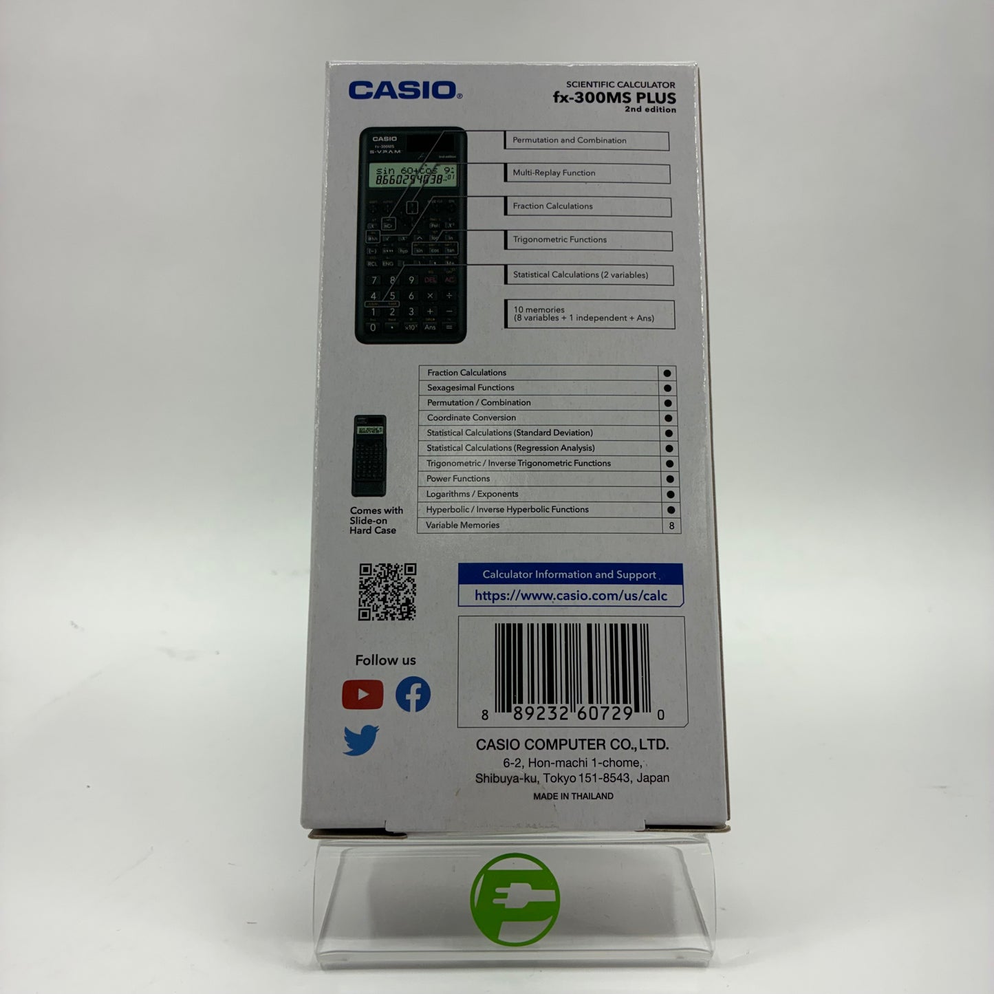 New Casio fx-300MS Plus Graphing Calculator