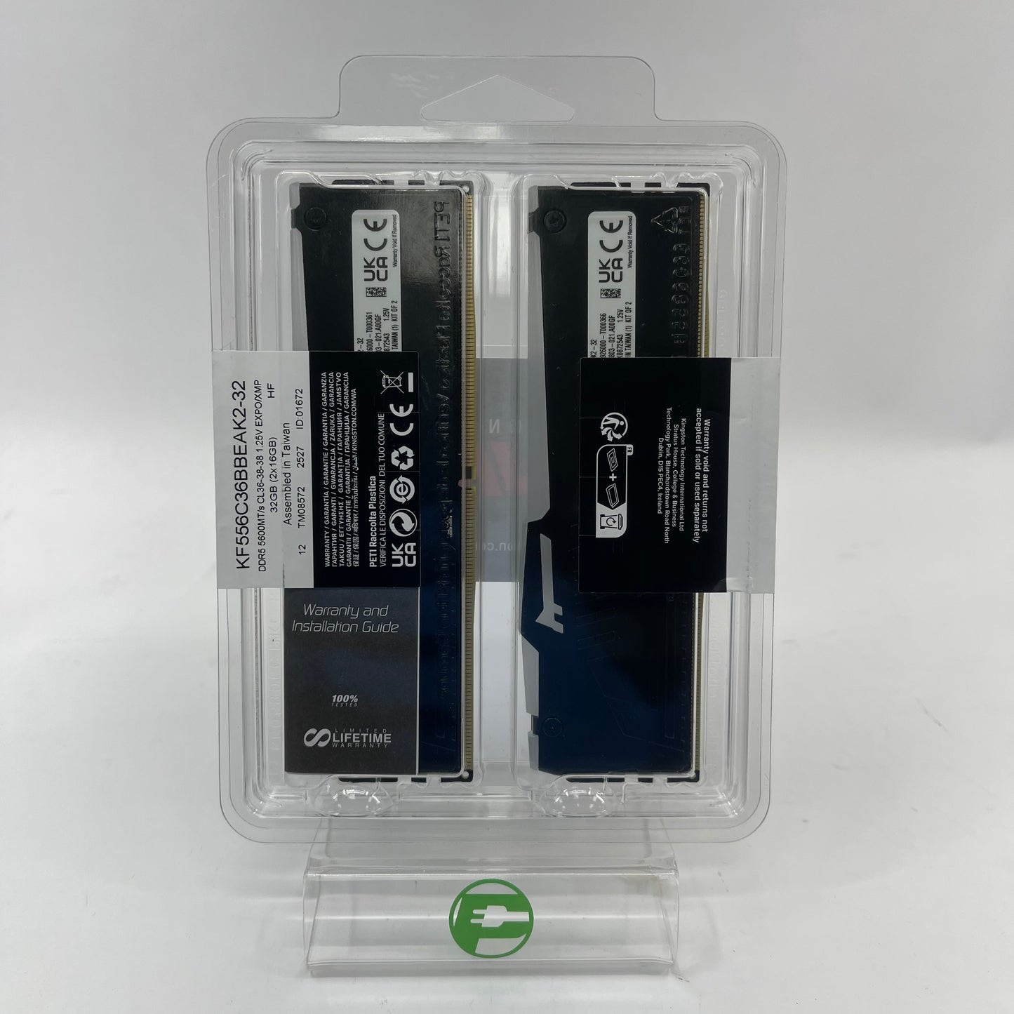 New Kingston Fury Beast 32GB (2x16GB) RAM DDR5 5600MHz KF556C36BBEAK2-32