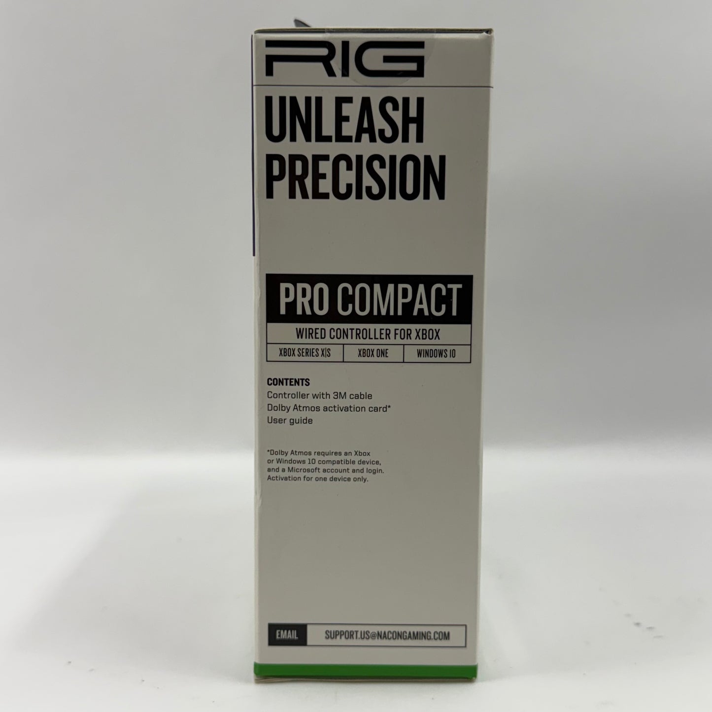 New RIG Pro Compact Wired Controller Black 50-1147-01 Wired Controller For Xbox
