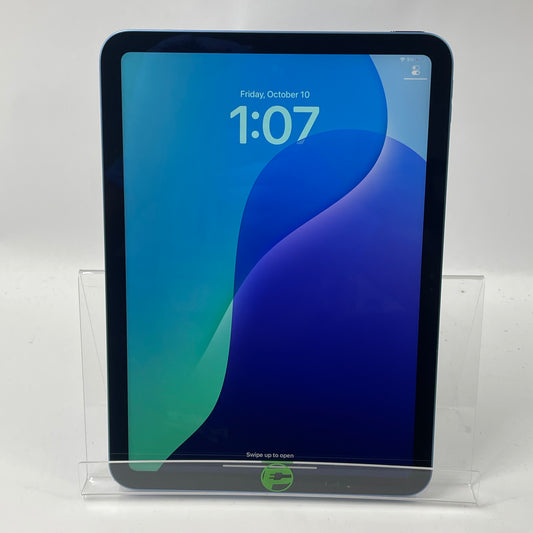 WiFi Only Apple iPad 10th Gen 256GB Blue MPQ93LL/A