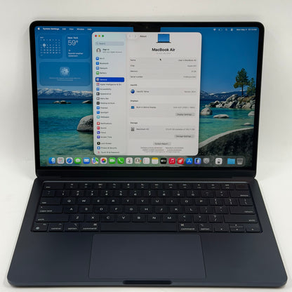 2024 Apple MacBook Air 13.6" M3 8C GPU 4.0GHz 8GB RAM 256GB SSD MRXV3LL/A