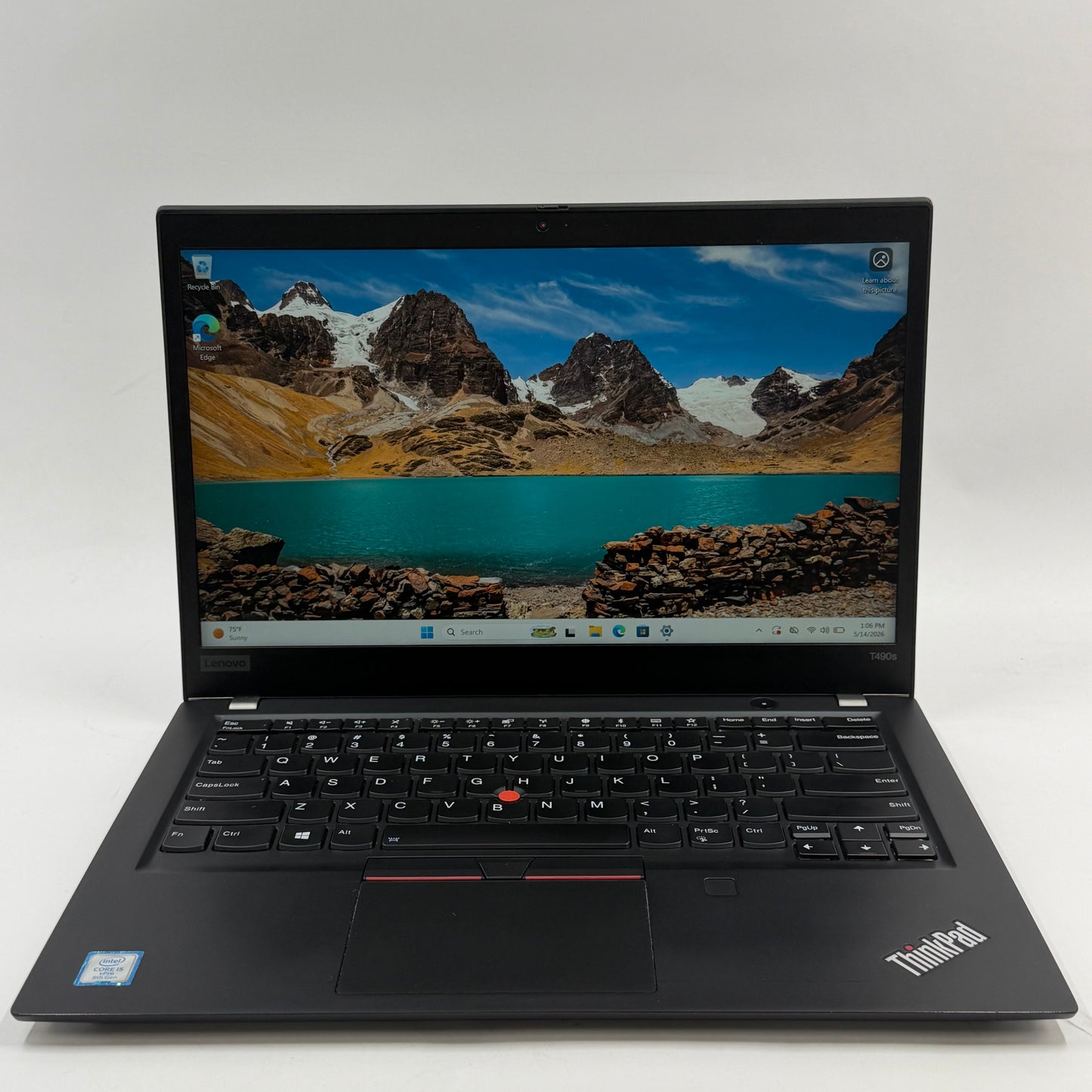Lenovo ThinkPad T490s 20NX-0035US 14" i5-8365U 1.9GHz 8GB RAM 256GB SSD