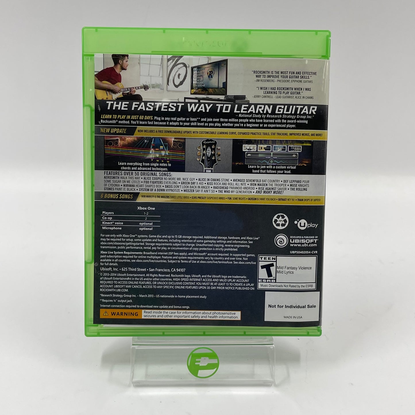 Rocksmith 2014 Edition Remastered (Microsoft Xbox One, 2014)