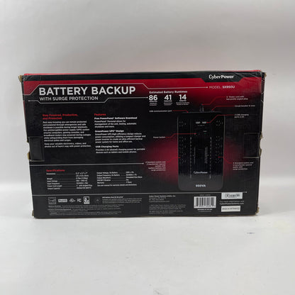 New CyberPower 950VA 510W Battery Backup UPS System SC950U