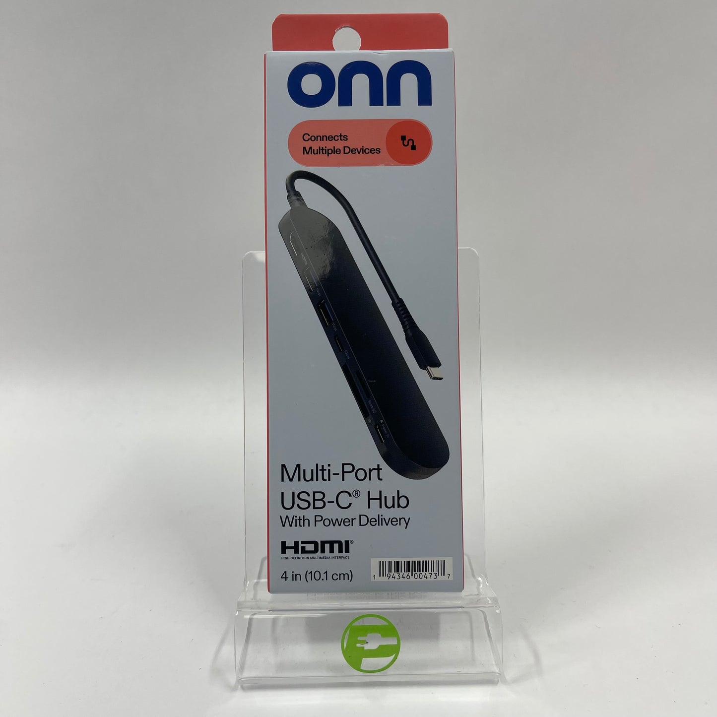 New Onn Multi-Port USB-C Hub with Power Delivery 100162719
