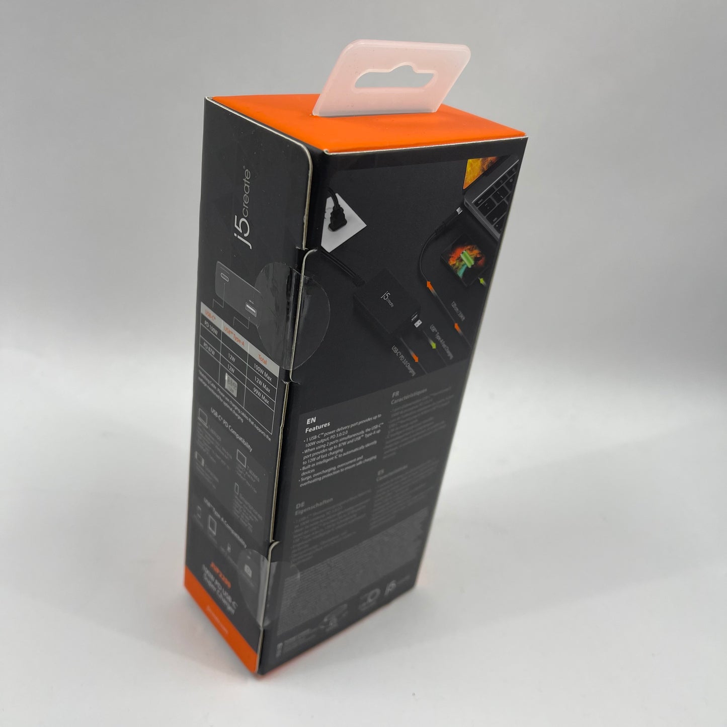 New j5create 100W PD USB-C Super Charger Power Adapter JUP2290