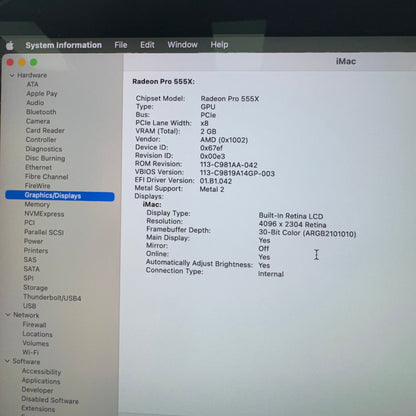 2019 Apple iMac 21.5" i3 3.6GHz 8GB RAM 1TB HDD Silver A2116