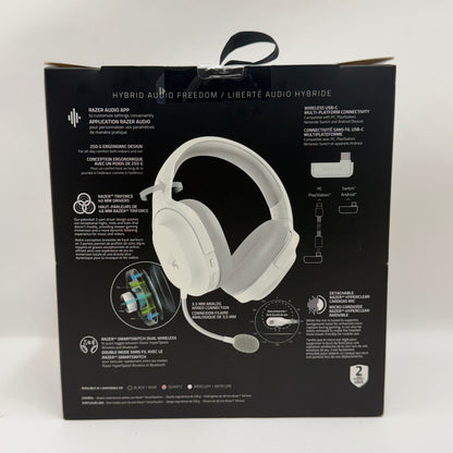 New Razer Barracuda X Mercury White RZ04-0443 Wireless Headset Multi-Platform