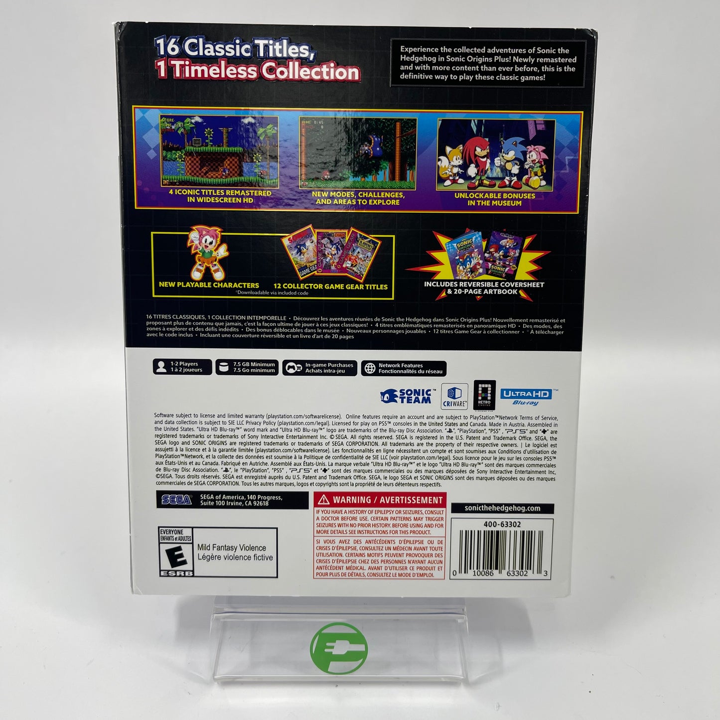 Sonic Origins Plus (Sony PlayStation 5 PS5, 2023)