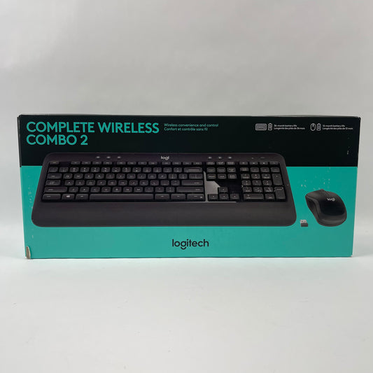 New Logitech Complete Wireless Combo 2 Keyboard & Mouse 920-011894