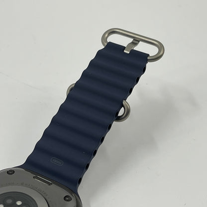 Unlocked Apple Watch Ultra 2 49MM Black Titanium Anchor Blue Ocean Band