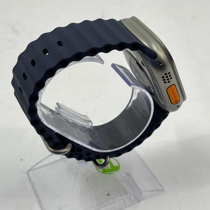 Unlocked Apple Watch Ultra 2 49MM Natural Titanium Blue Ocean Band A2986