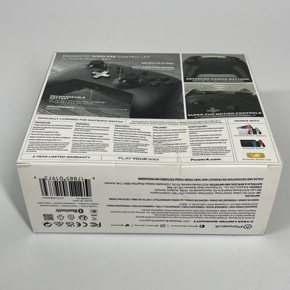 New PowerA Nintendo Enhanced Wireless Controller Black WLC001