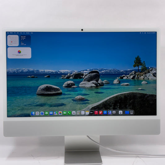 2024 Apple iMac 24" M4 8 Core 4.5GHz 16GB RAM 256GB SSD Silver A3247