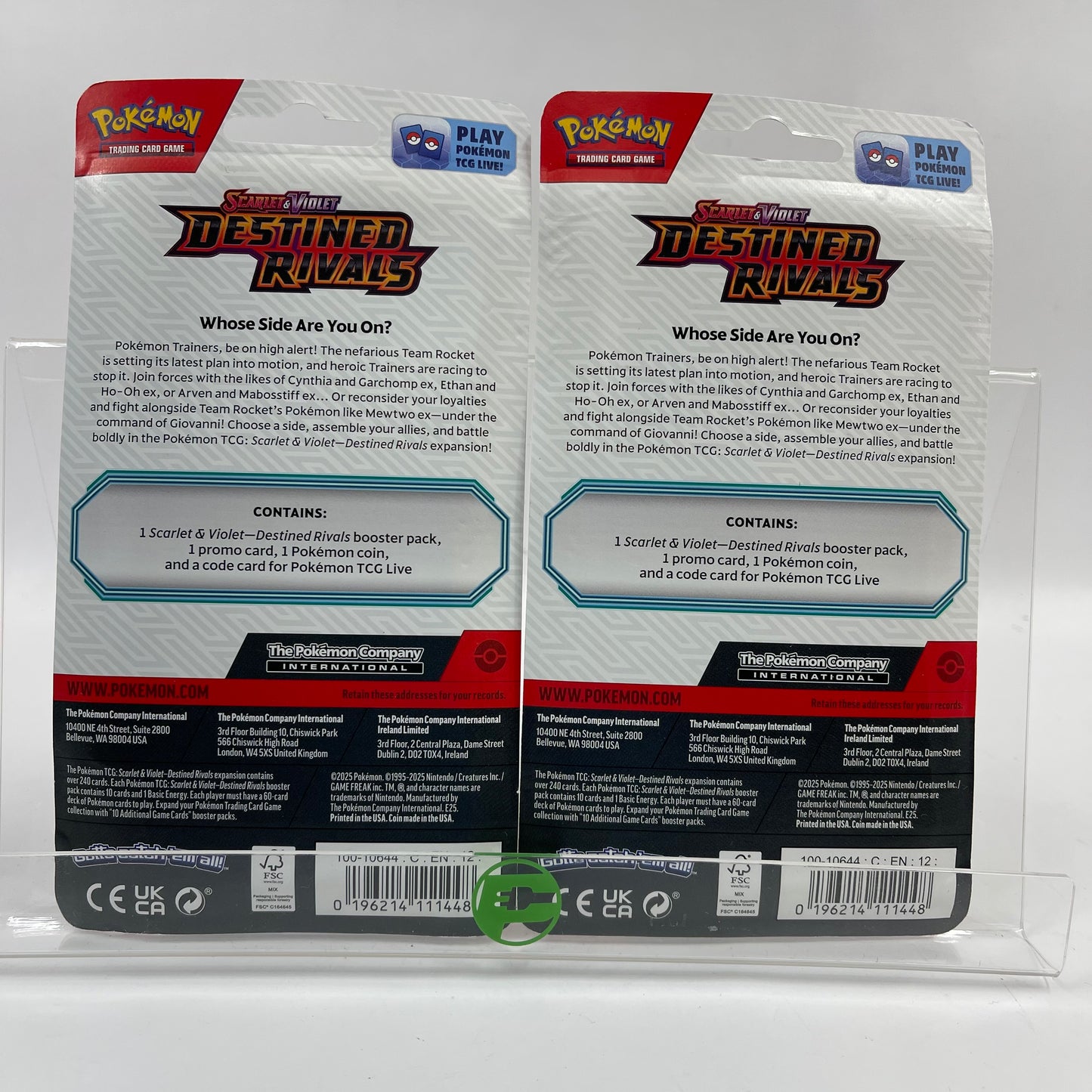 New Pokémon TCG Scarlet & Violet - Destined Rivals Single Blister Pack