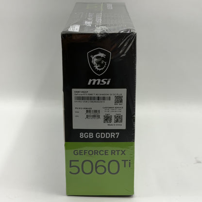 New MSI GeForce RTX 5060 Ti SHADOW 2X OC 8GB GDDR7 Graphics Card 602-V536-023