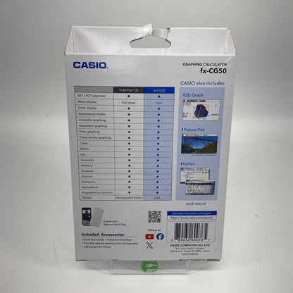 New Casio Graphing Calculator PRIZM FX-CG50