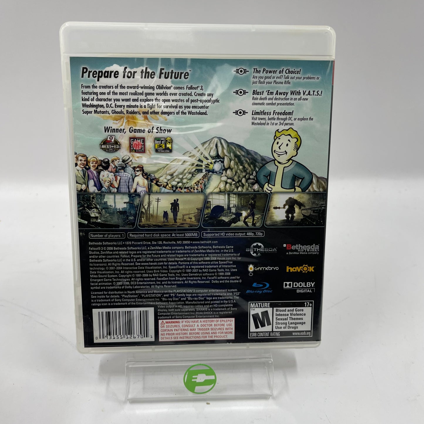 Fallout 3 [Collector's Edition] (Sony PlayStation 3 PS3, 2008)