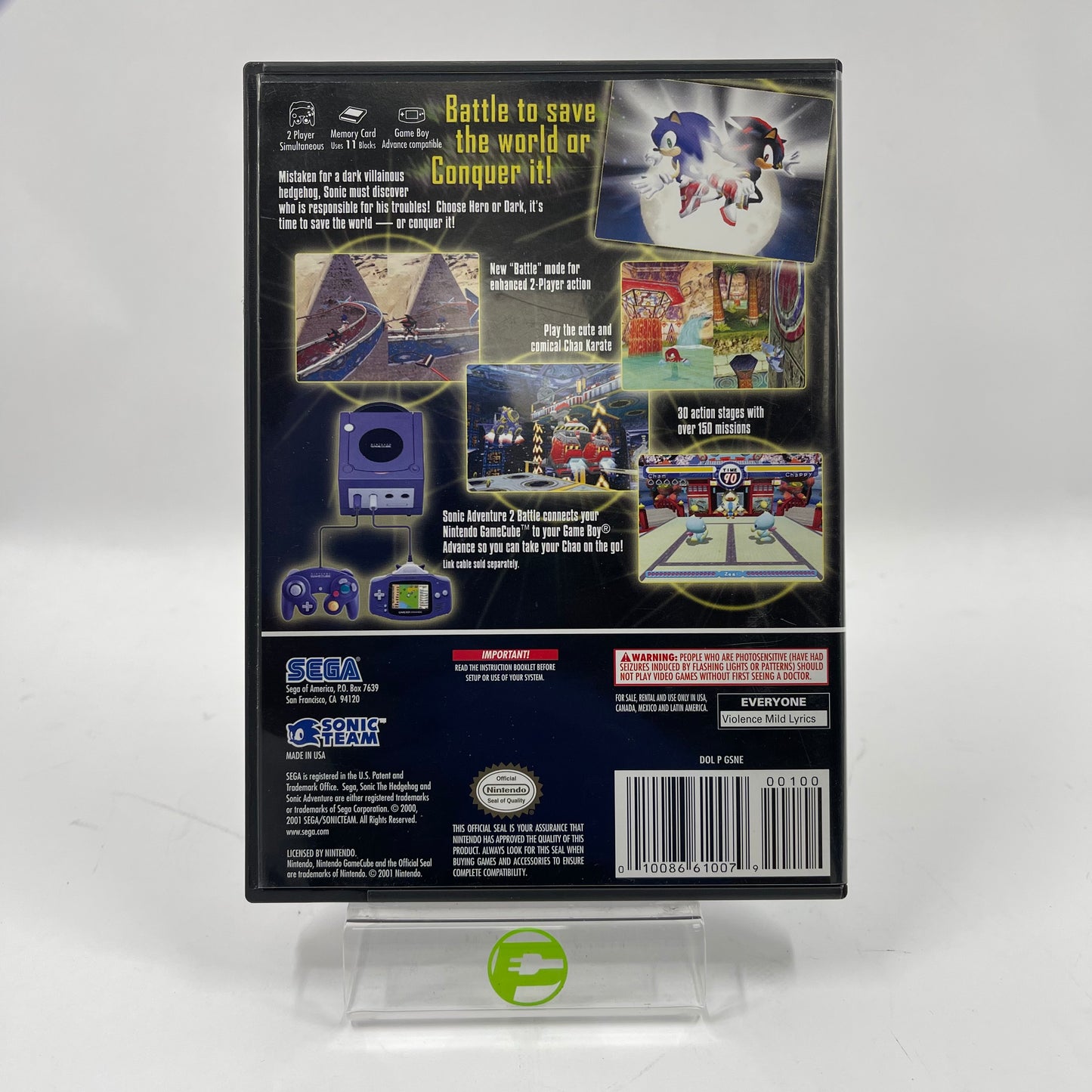 Sonic Adventure 2 Battle (Nintendo GameCube, 2002)