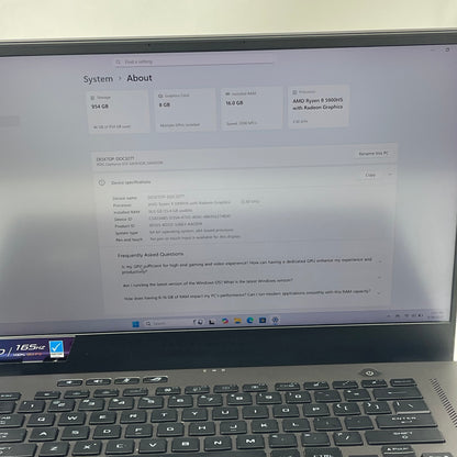 Asus ROG Zephyrus G15 GA503Q Ryzen 9 5900HS 3.3GHz 16GB 1TB GeForce RTX 3070