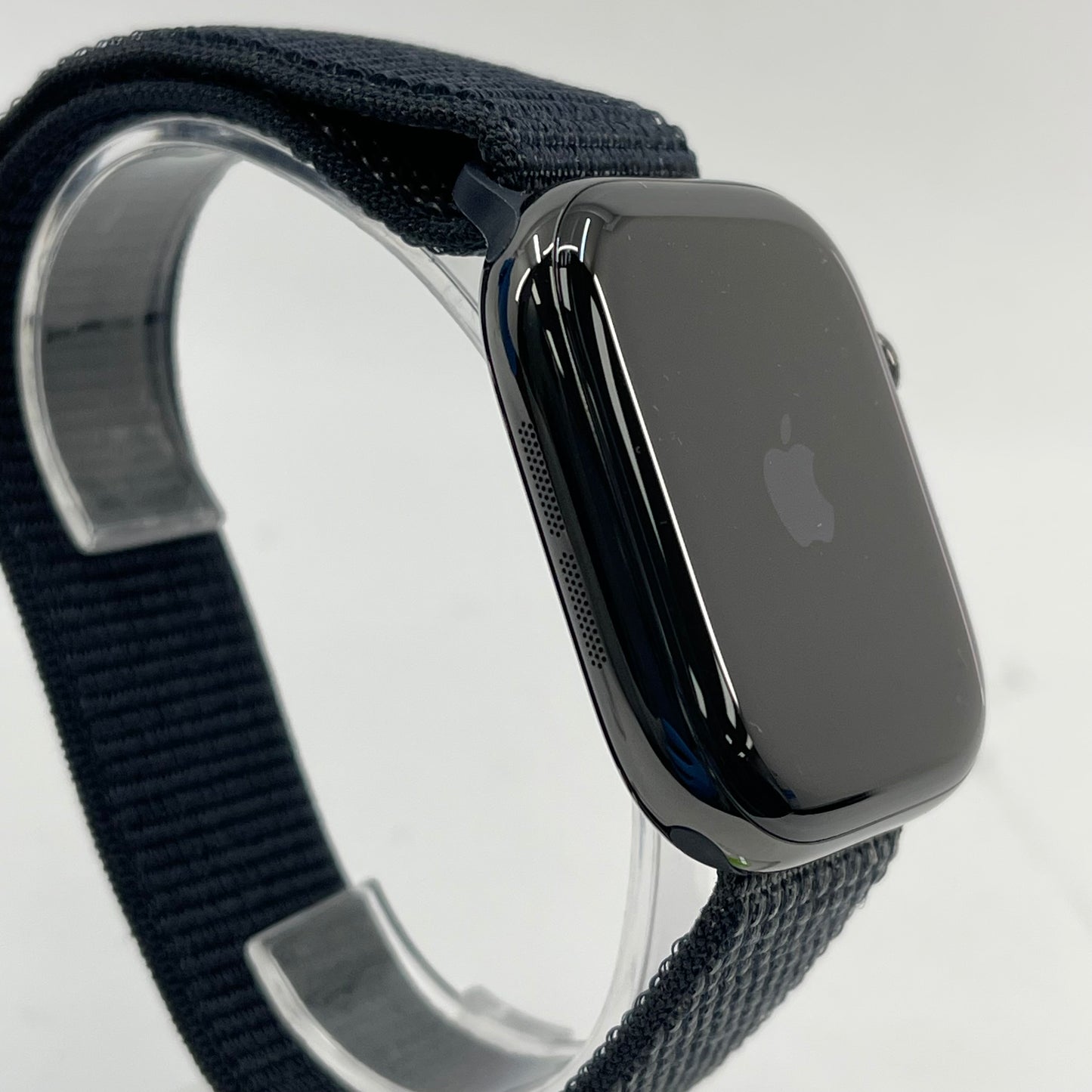 Unlocked Apple Watch Series 11 46MM Jet Black Titanium Dark Gray Sport Loop