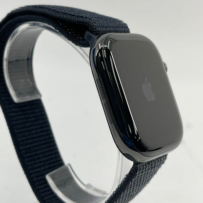 Unlocked Apple Watch Series 11 46MM Jet Black Titanium Dark Gray Sport Loop