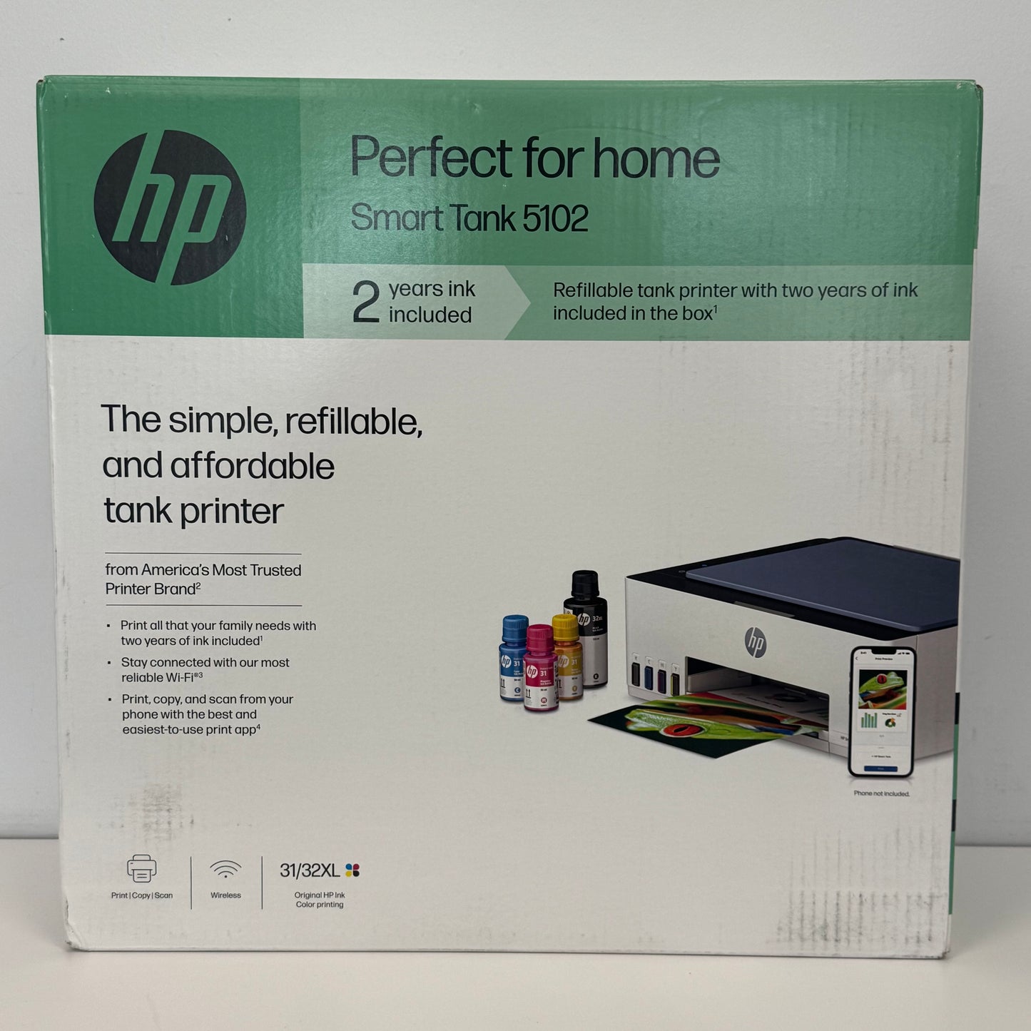New HP Smart Tank 5102 Wireless Printer 4A8D0A#1H5