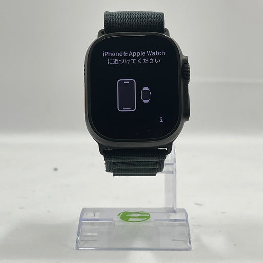 Unlocked Apple Watch Ultra 2 49MM Natural Titanium Green Alpine Loop A2986