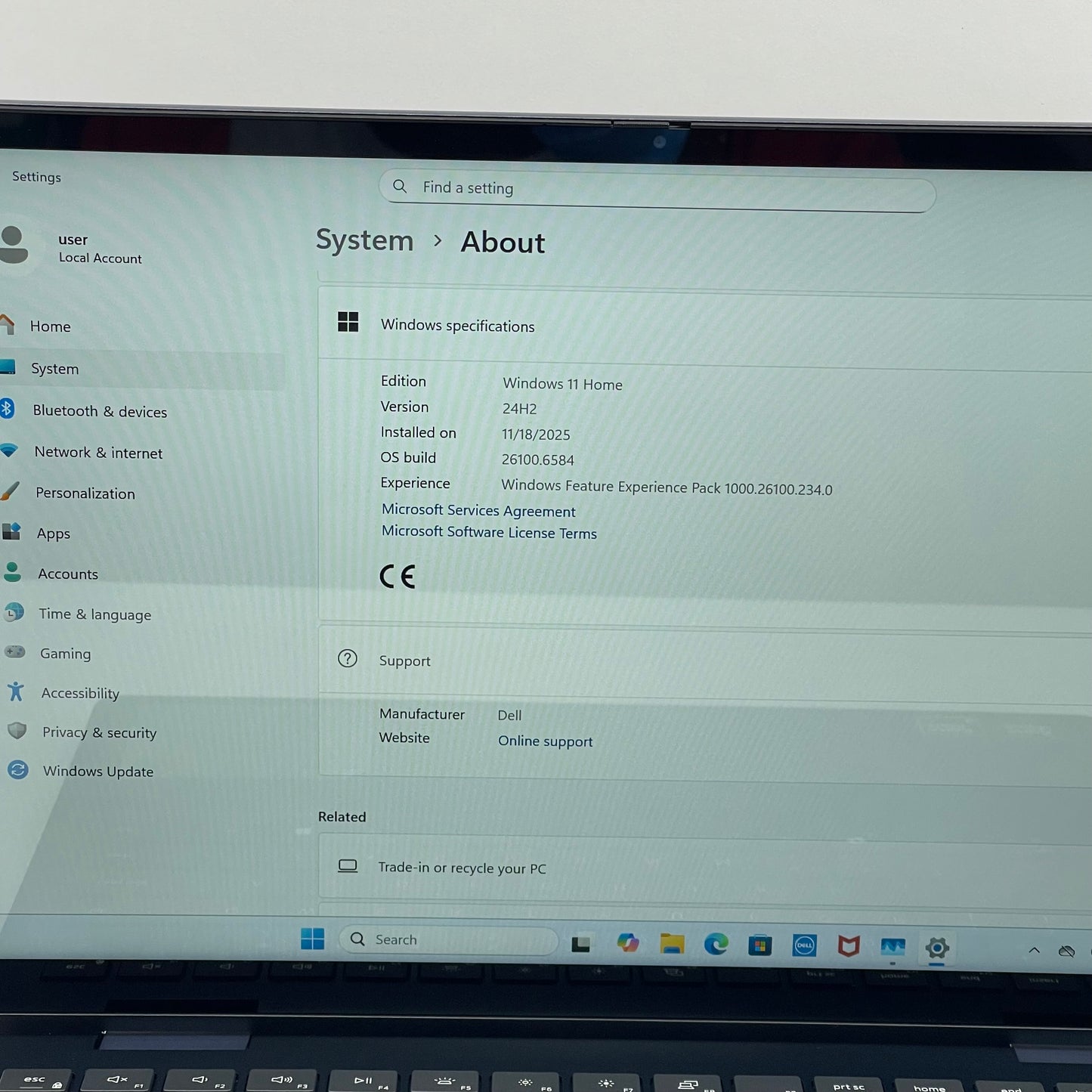Dell Inspiron 14 P186G 14" Ryzen 5 8640HS 3.5GHz 8GB RAM 512GB SSD