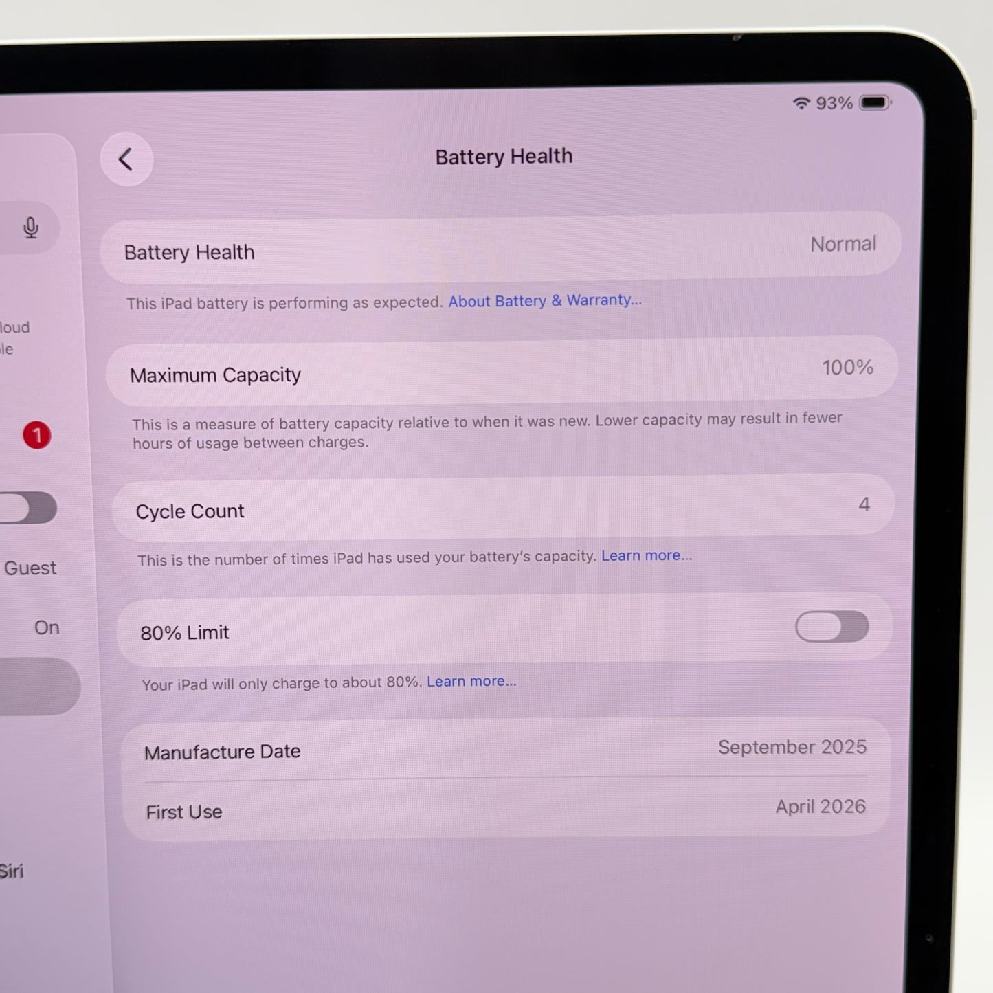 WiFi Only Apple iPad Pro 13" M5 1TB Silver MDYP4LL/A