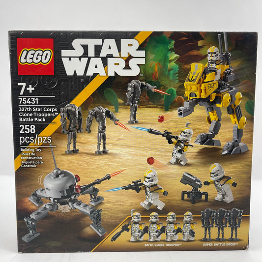 New LEGO Star Wars 327th Star Corps Clone Troopers Battle Pack 75431
