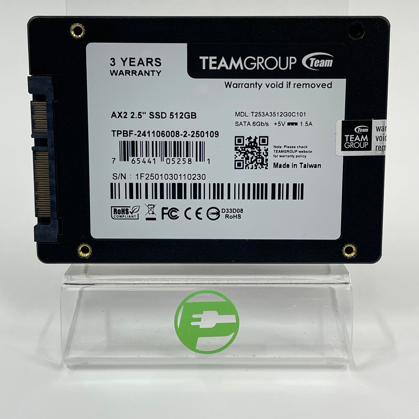 TeamGroup AX2 512GB 2.5" SATA III 6Gbps SSD T253A3512G0C101