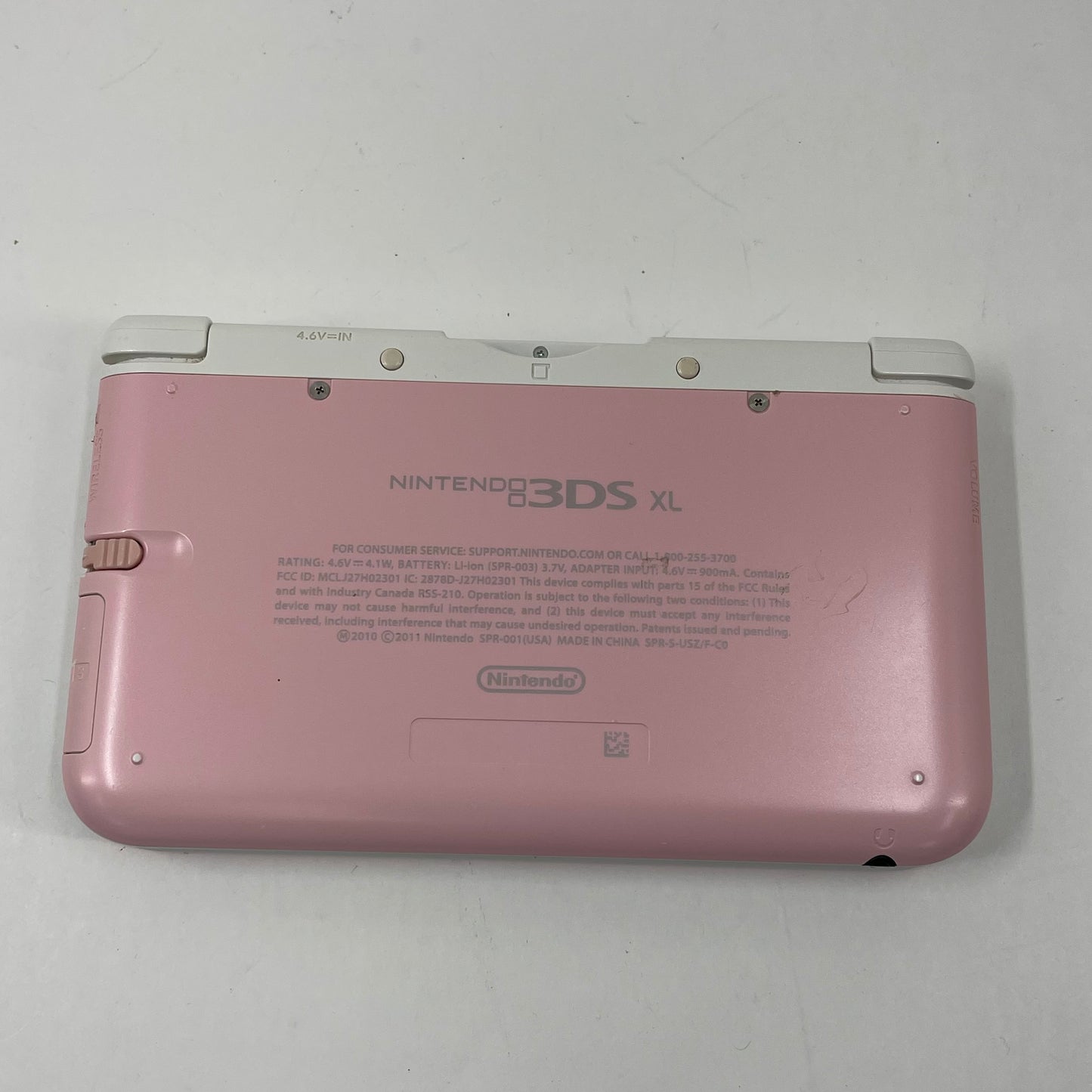 Nintendo 3DS XL Handheld Game Console SPR-001 Pink/White