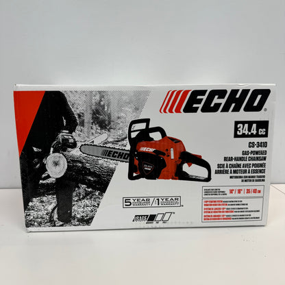 New Echo CS-3410 Gas Powered Rear Handle Chainsaw