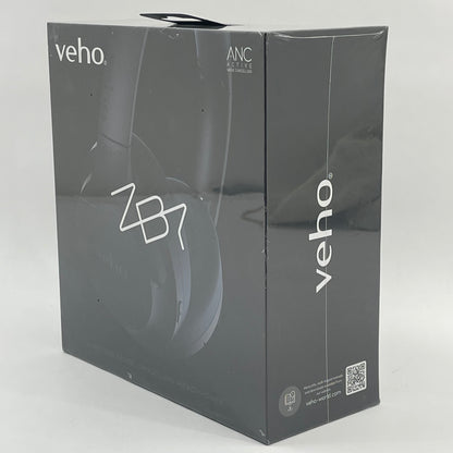 New Veho ZB-7 ANC Wireless Over-Ear Bluetooth Headphones Black VEP-024-ZB7-B