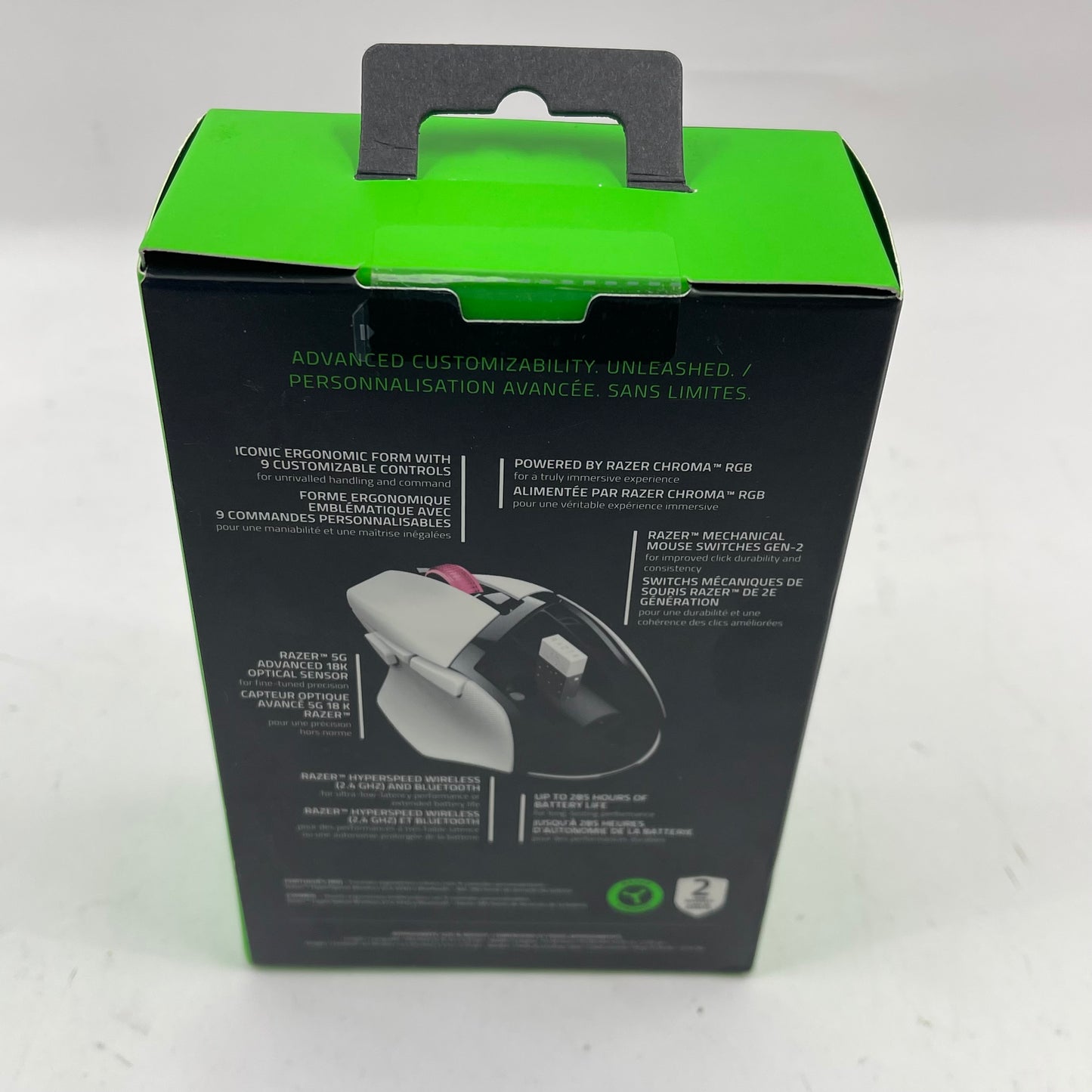 New Razer Basilisk V3 X Hyperspeed White Edition Gaming Mouse RZ01-0487