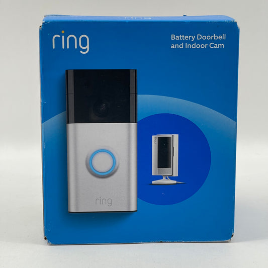 New Ring Battery Doorbell and Indoor Cam Wireless Doorbell Security Camera