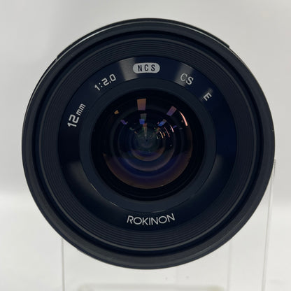 Rokinon High Speed Wide Angle Lens 12mm f/2.0 NCS CS For Sony E-Mount