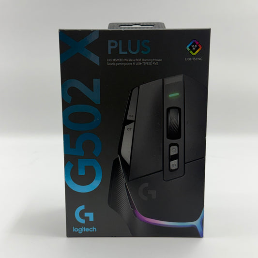 New Logitech G502 X Plus Black 910-006160 Wireless Gaming Mouse For PC and Mac